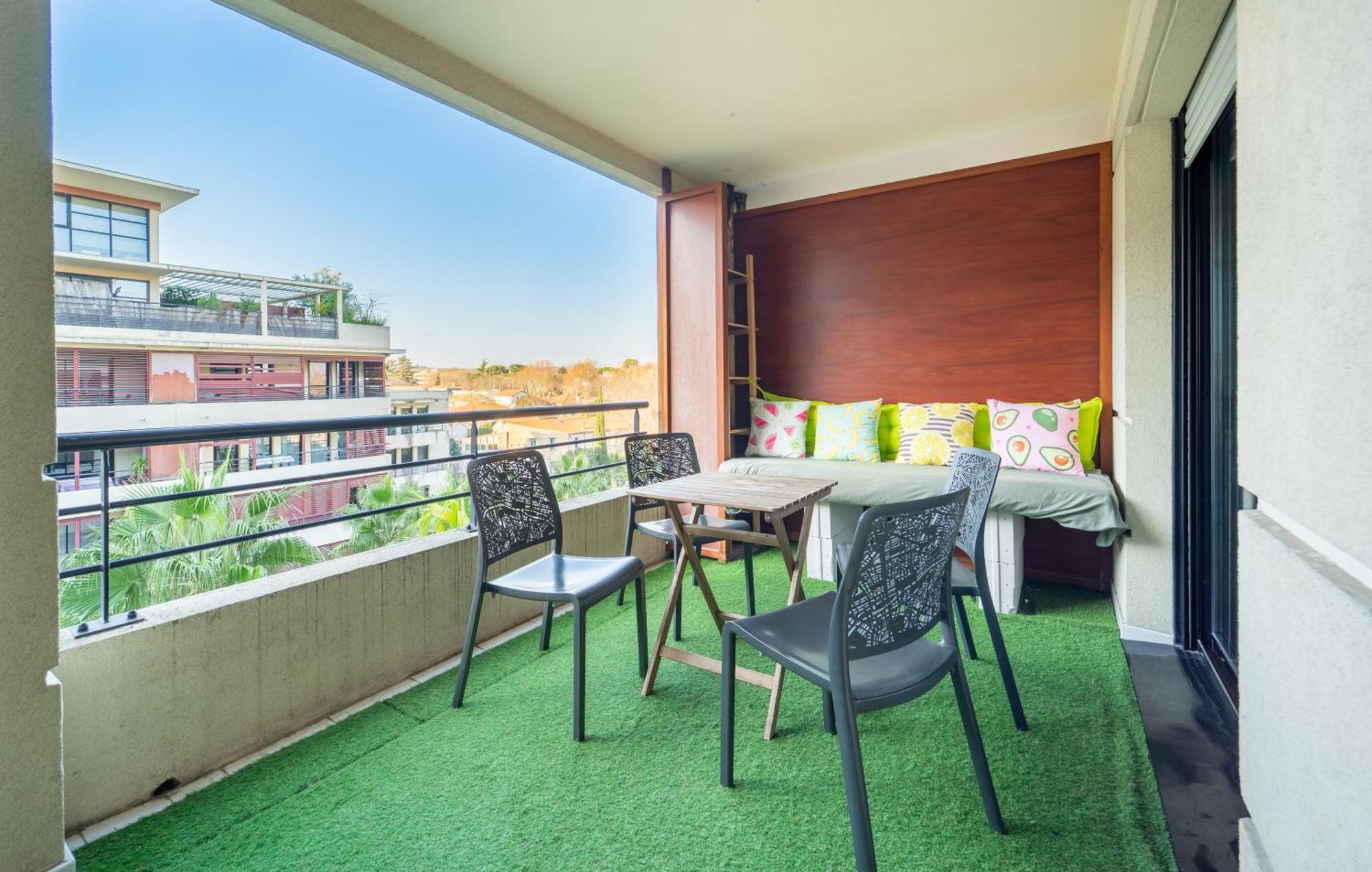 Le Dory - Spacieux, Climatisation, Terrasse & Parking Montpellier Eksteriør bilde